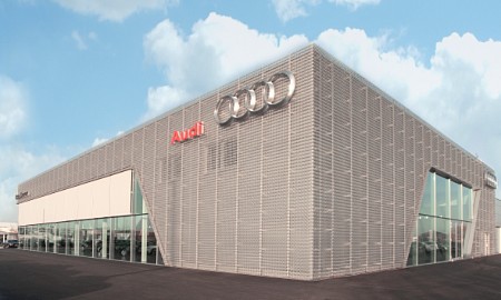 Perforated sheets used for Audi Terminal facade